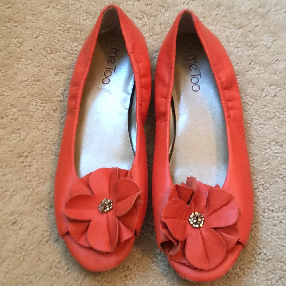 Orange flats